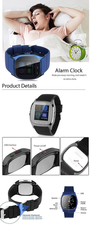 SZMDC Sport Bluetooth Smart Watch Luxury Wristwatch M26