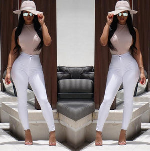 Women Fashion High Waisted Jeans