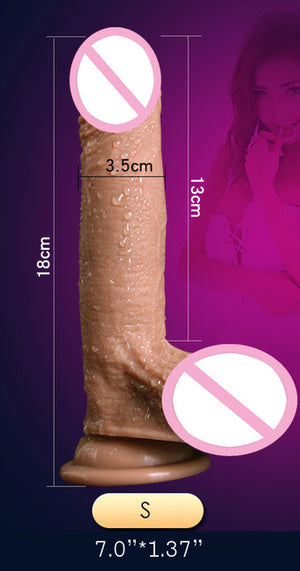 Skin feeling Realistic Penis Super Huge Big Dildo With Suction Cup Sex Toys for Woman, with 2 siezes.